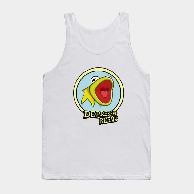 Depressed Kermit Tank Top by DepressedKermit